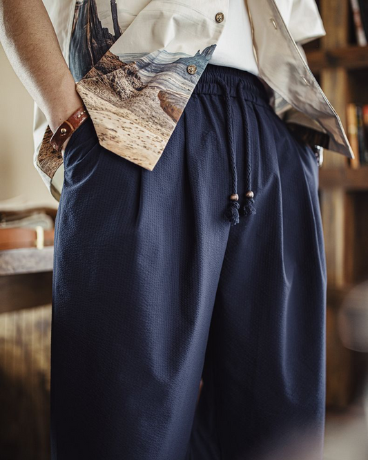 ポストフォールズ シアサッカーシミターパンツ 1684