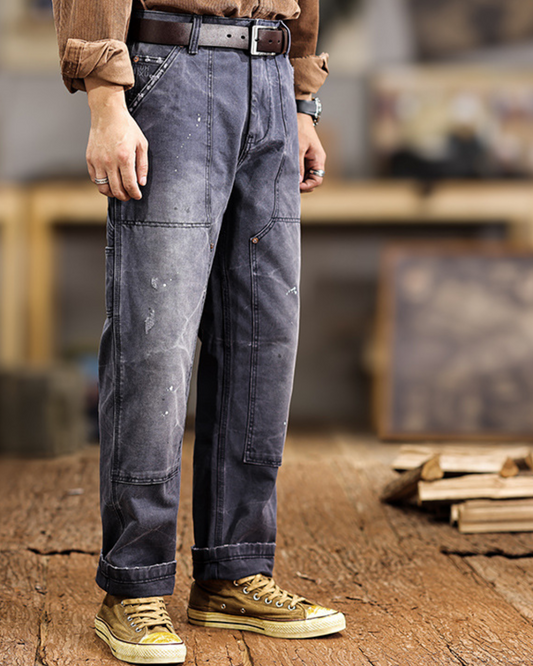 ラブラック ウォッシュ加工デニムパンツ 1124