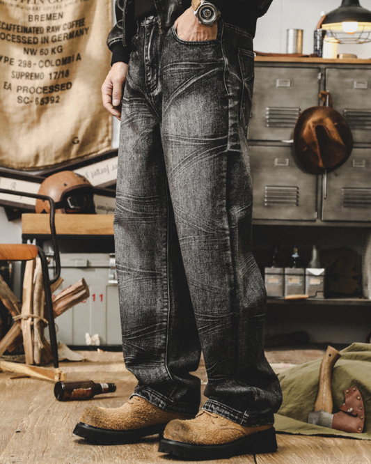 フェアバンクス ダメージ&ウォッシュ加工ジーンズ 1169