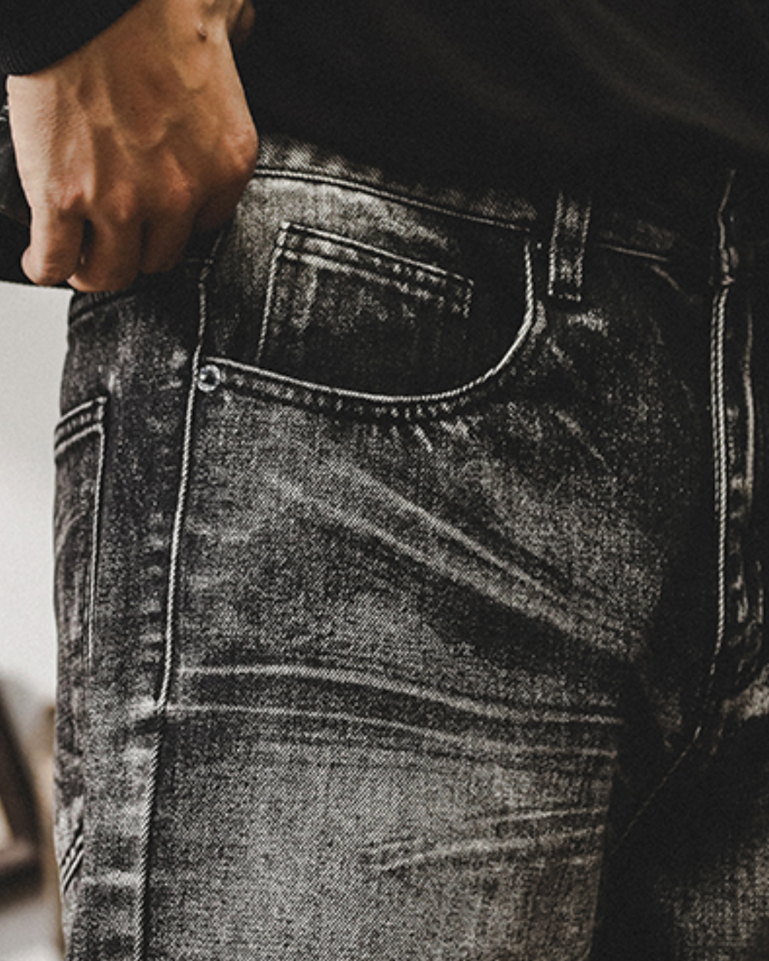 フェアバンクス ダメージ&ウォッシュ加工ジーンズ 1169