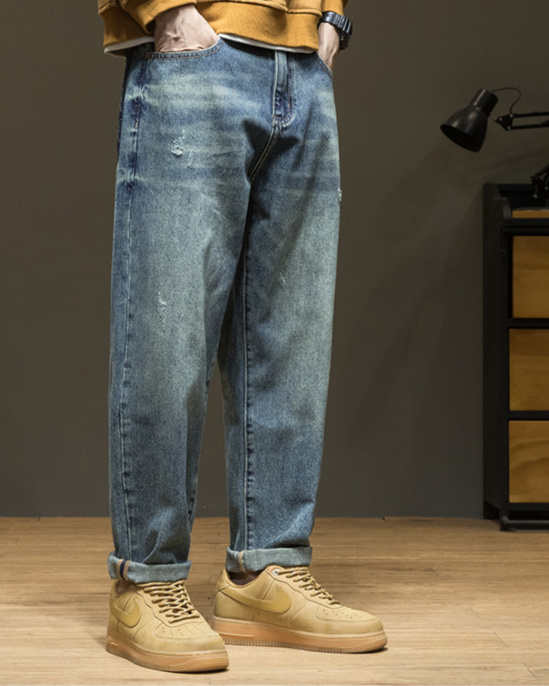 サフォード ウォッシュド加工デニムパンツ 1171