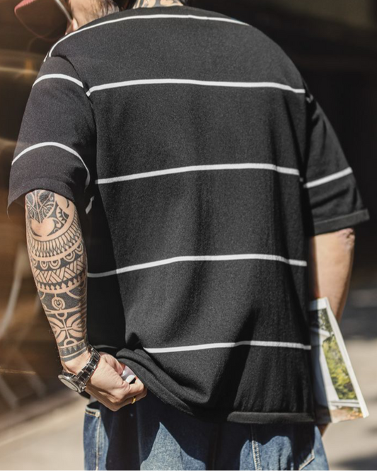 バロン コントラストストライプTシャツ 1685