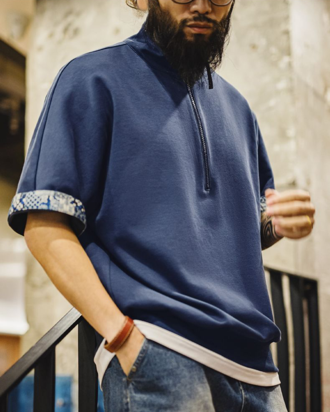 ショトー ハーフジップTシャツ 1399
