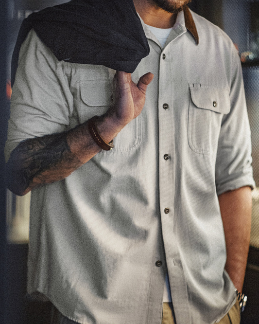 コルドバ コントラストカラー コットンシャツ 1311