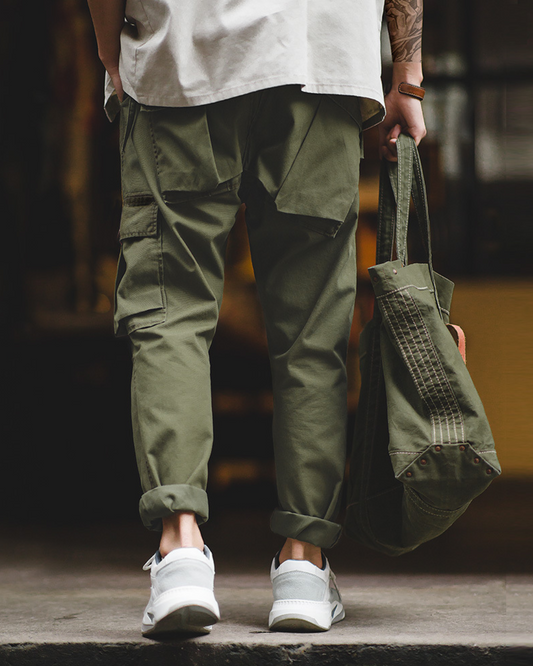 ミーカー サイドポケット付 ワークパンツ 1328