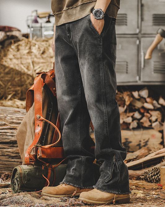 モンロー ジッパーフレアデニム 1605