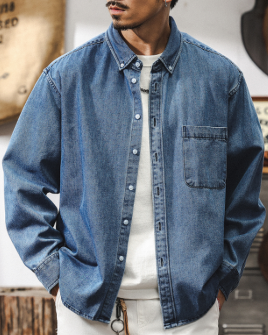 ディモック レギュラーカラーデニムシャツ 2169