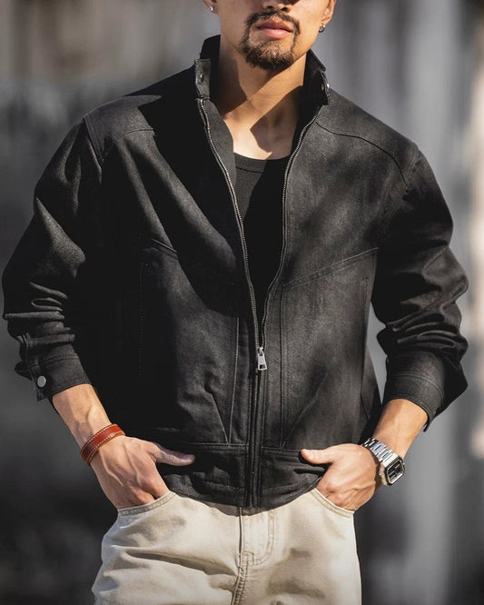 エイケン スタンドシングルフルジップブルゾン 2494