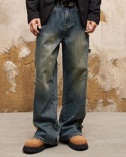 バーリー サイドリップドダメージジーンズ 1621