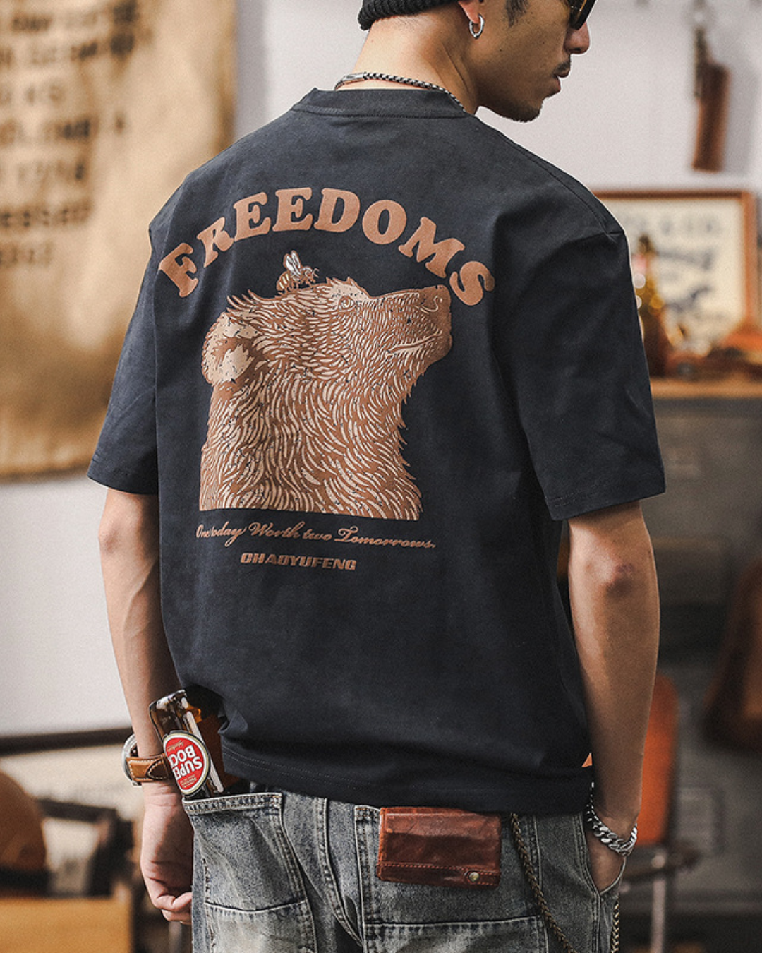 アルティーシア ベアプリントTシャツ 1581