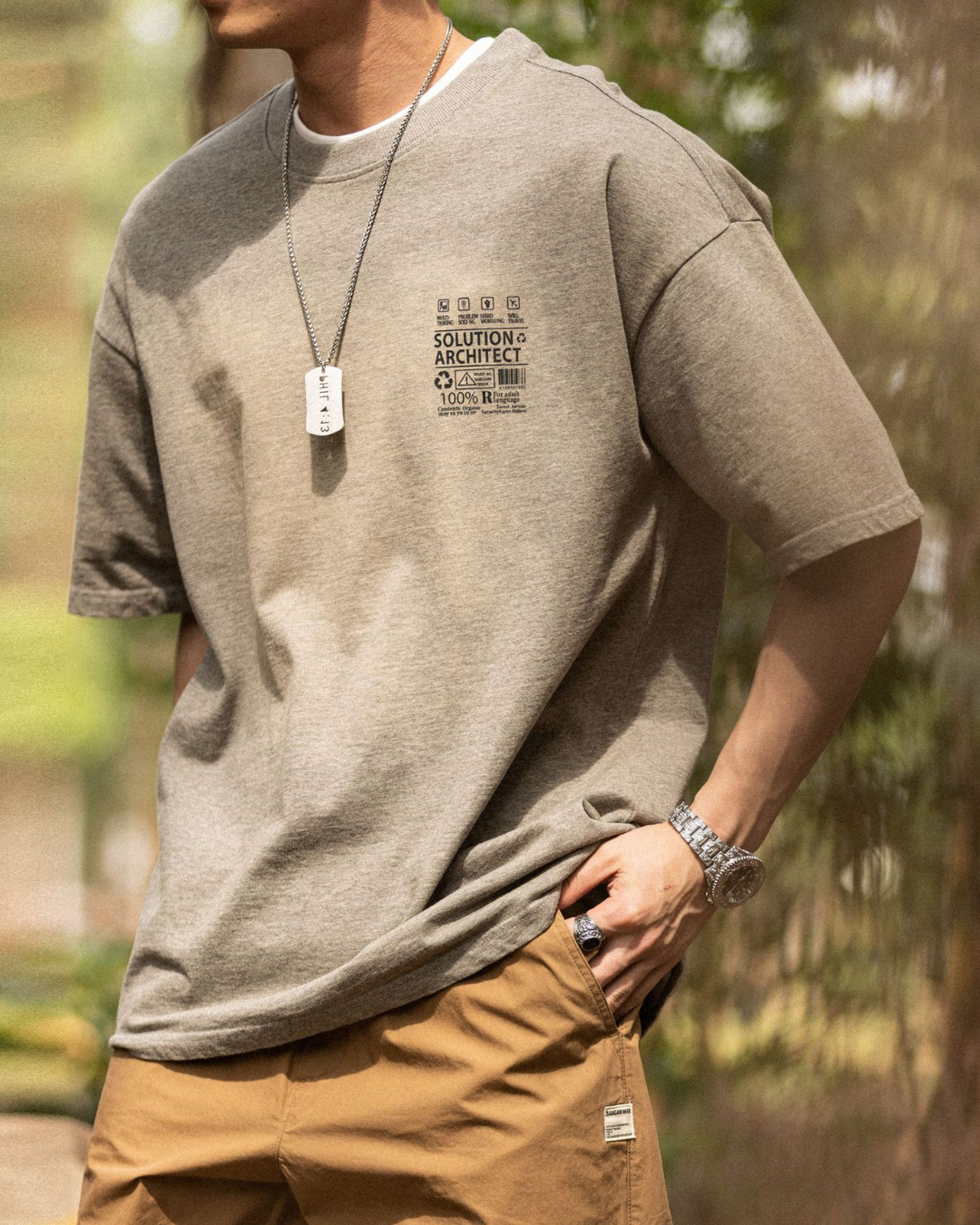 パイブラフ ウォッシュドバックプリントTシャツ 1675