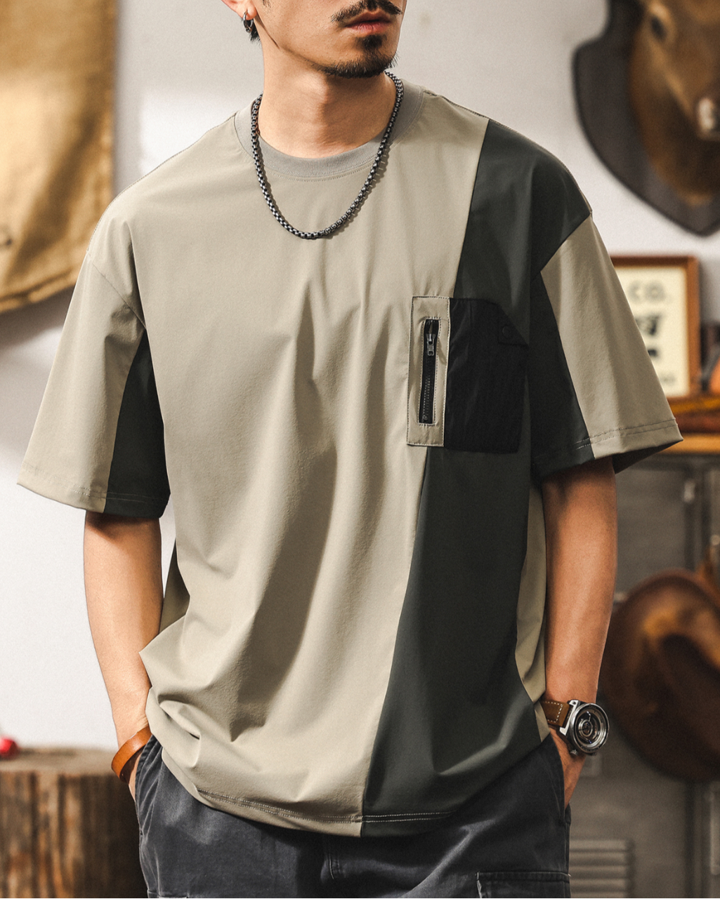 ベントンビル コントラストカラーTシャツ 1651