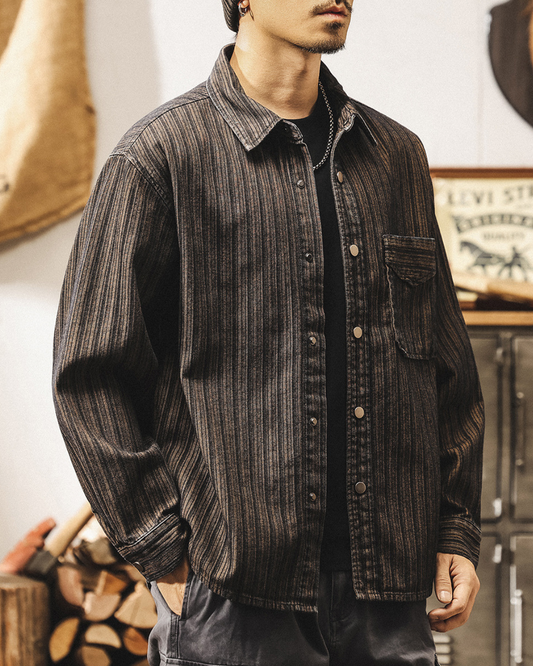 エリノア レトロストライプシャツ 2093