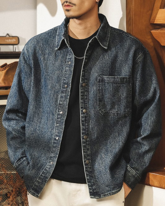 グロリア ストライプデニムジャケット 2142