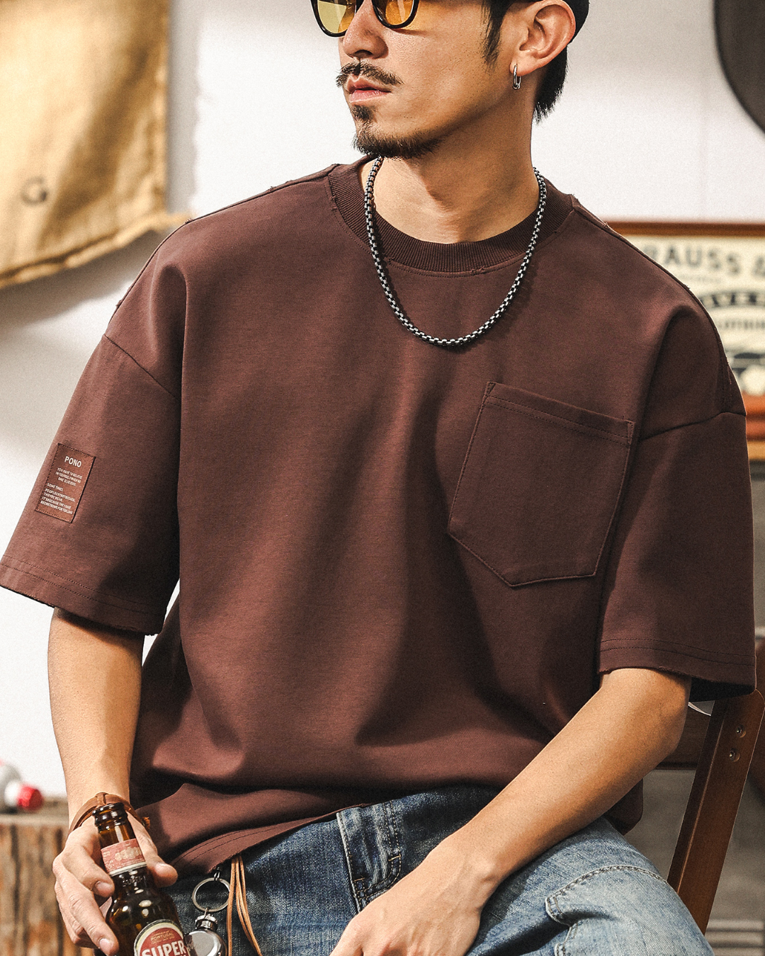 パラグールド ヘビーウェイトウォッシュドTシャツ 1653