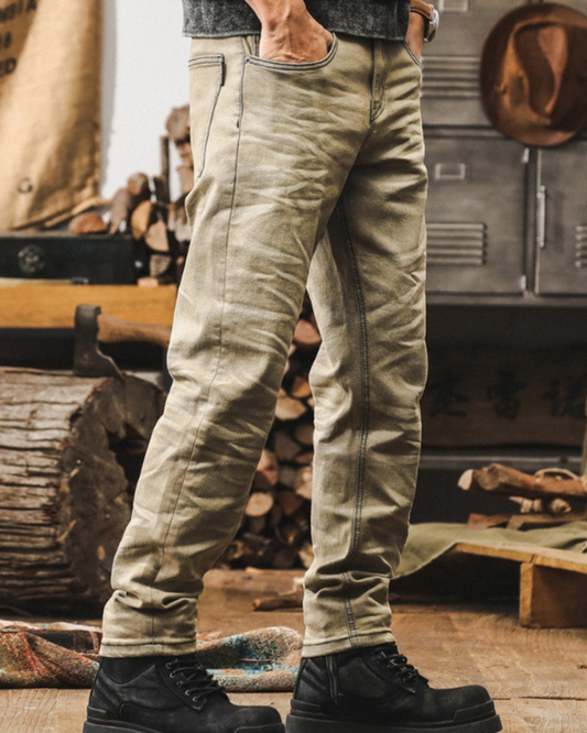 シャンペーン レトロウォッシュイエロージーンズ 1931