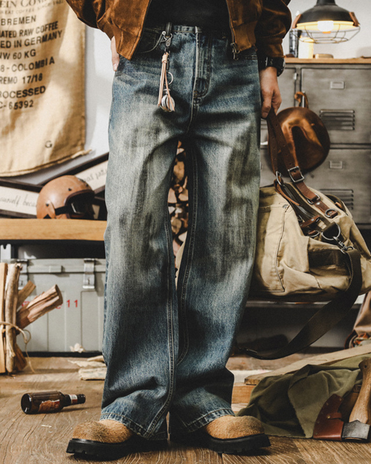 マディソン タフフェードワイドジーンズ 1636