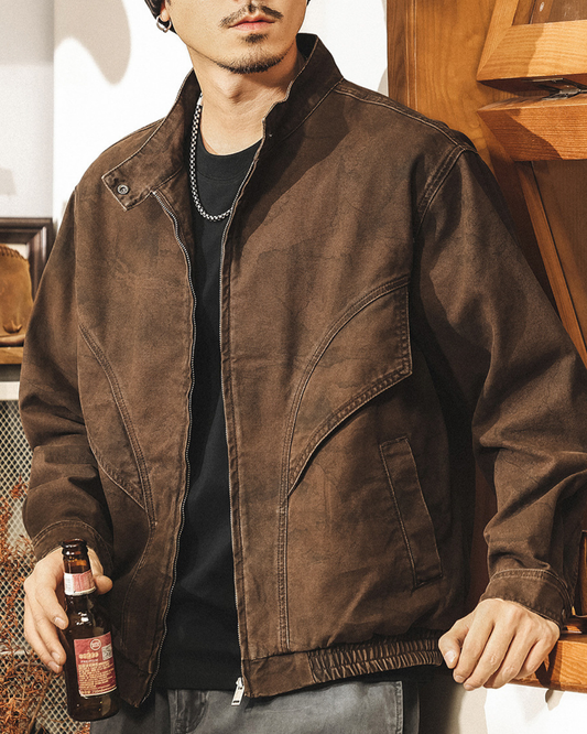 グロリアーナ スタンドカラージップアップジャケット 2178