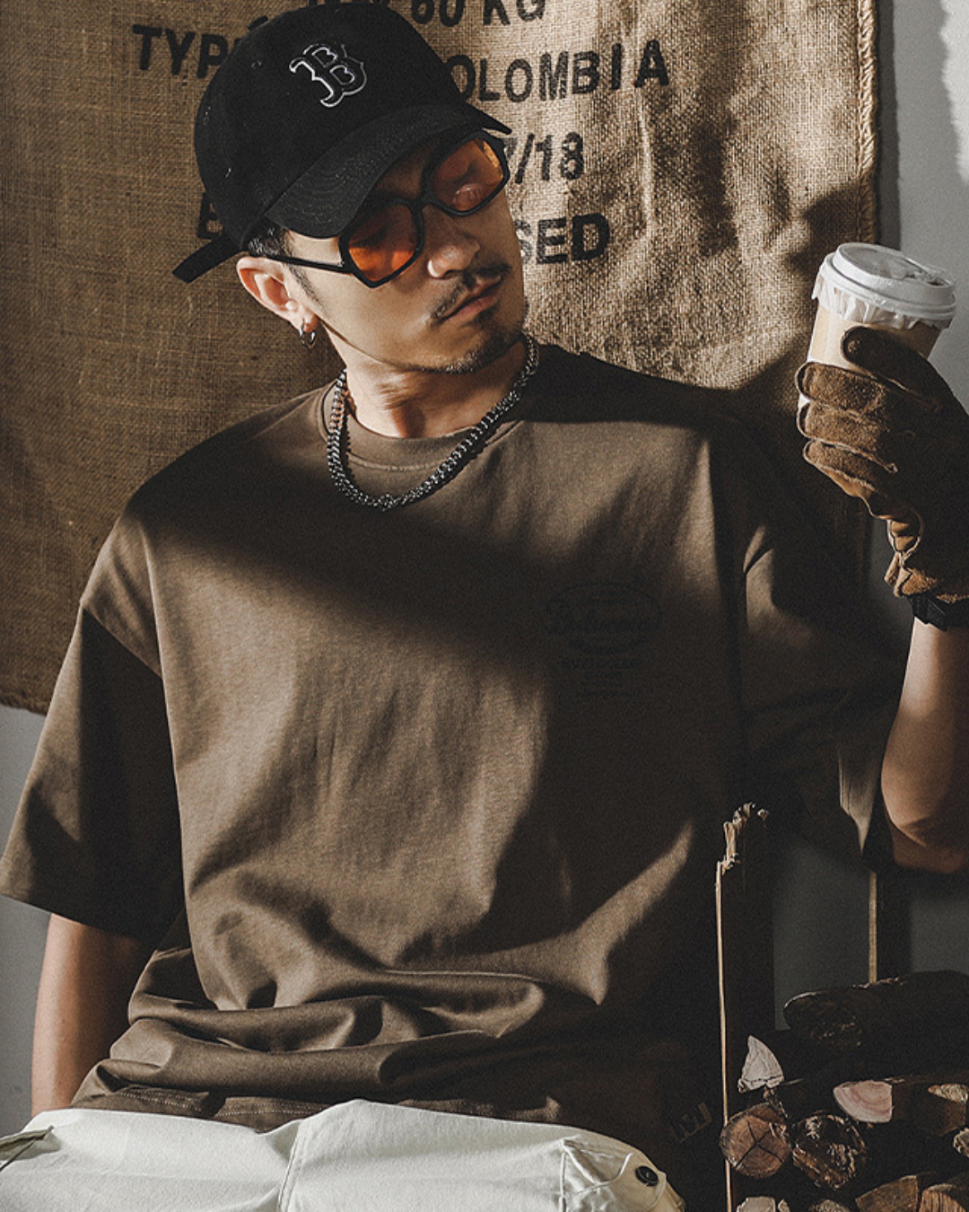 コーチェラ バックプリントヘビーコットンTシャツ1574