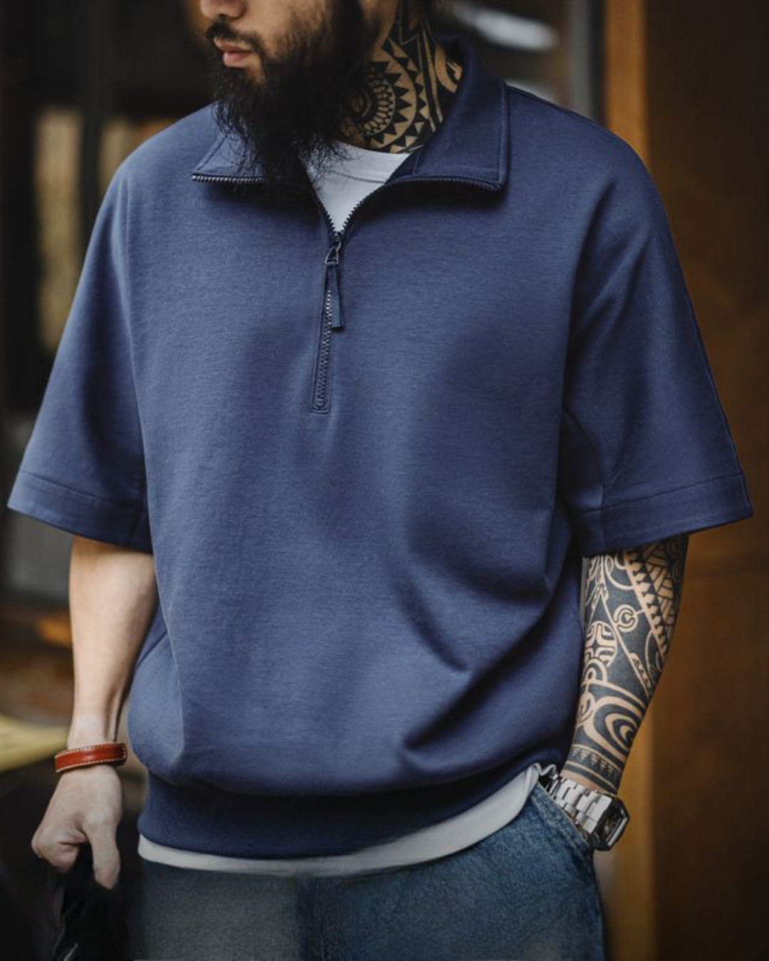 ショトー ハーフジップTシャツ 1399