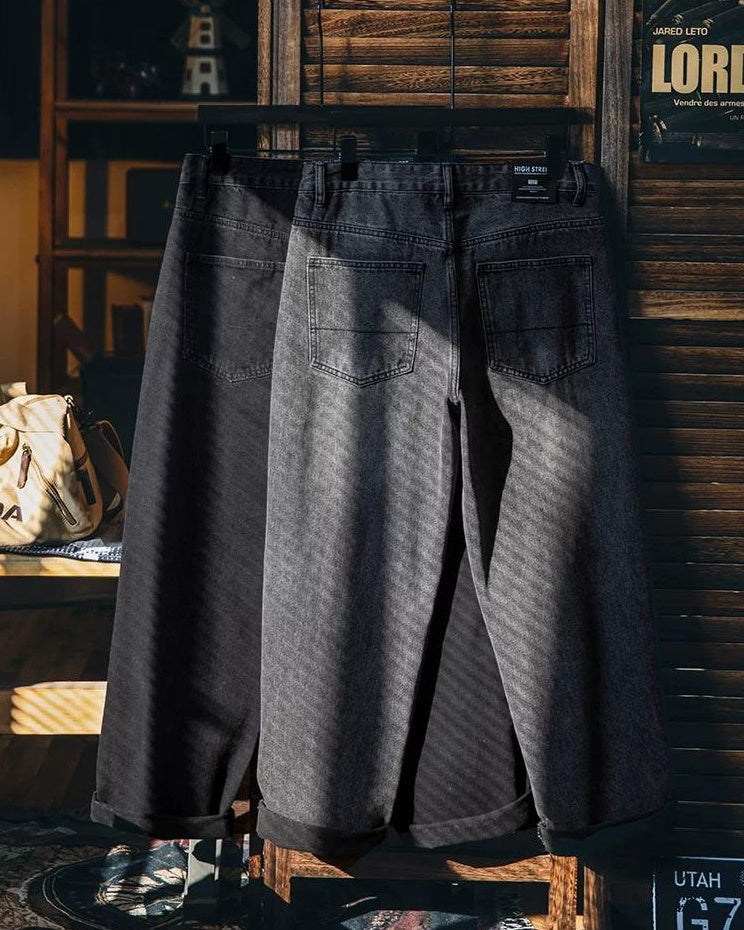 フィッチバーグ フェードブラックストレートジーンズ 2446