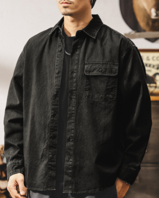 グレイス ウオッシュデニムシャツ 2144