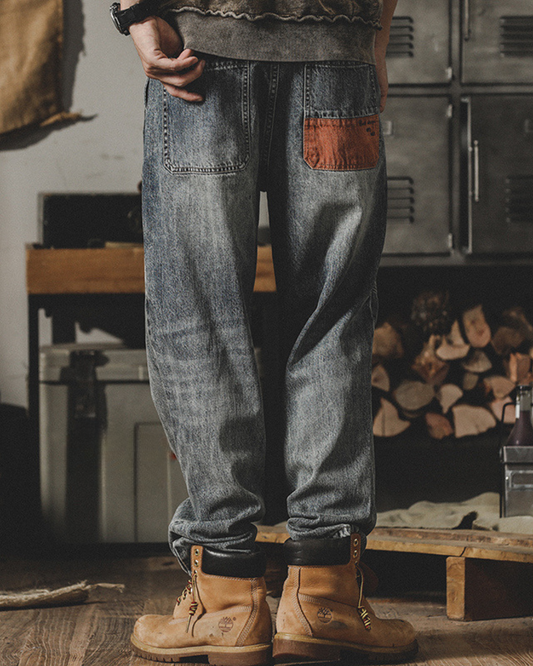 コンウェイ コントラストカラーポケット付きジーンズ 1639