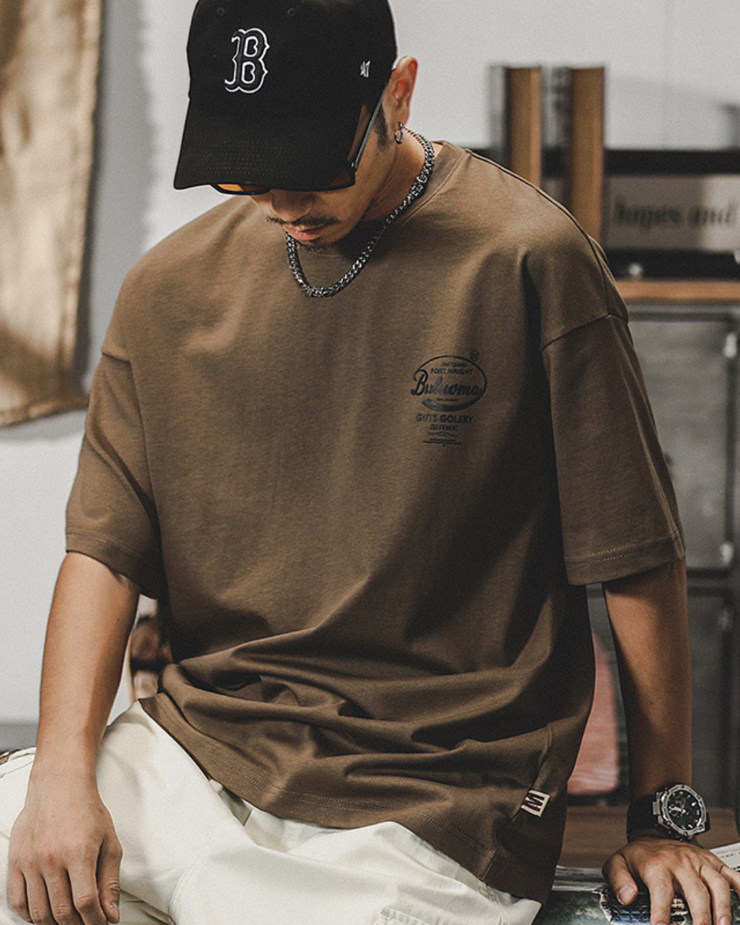 コーチェラ バックプリントヘビーコットンTシャツ1574