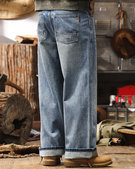 マルタ ウォッシュワイドレッグジーンズ 1694