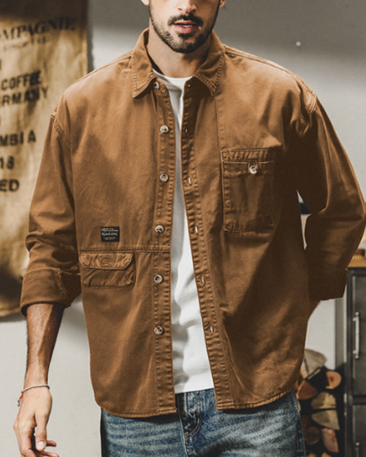 チャーリー スタンダードカラーレトロシャツ 2037