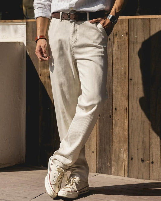 トラッキー ヘリンボーンストレートワークトラウザー 2501