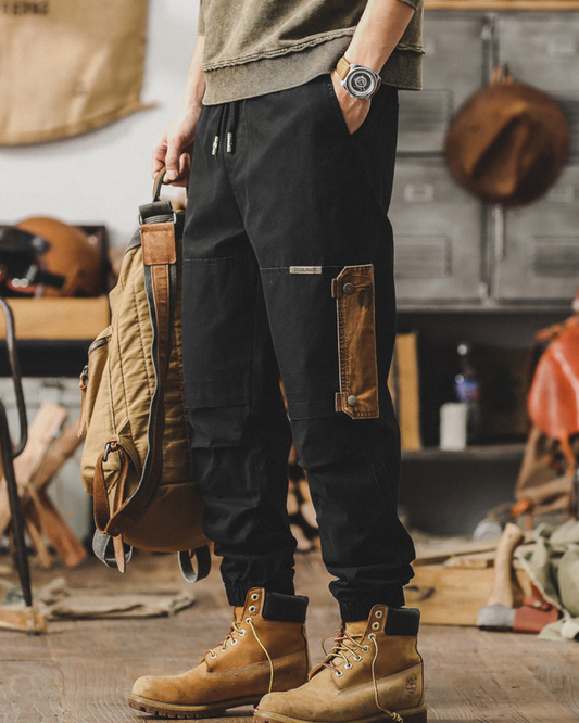 エルセントロ コントラストカラーポケット付きワークパンツ 1634