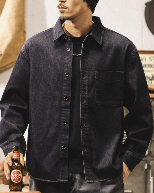 ルーカス ディープインディゴシャツジャケット 2166
