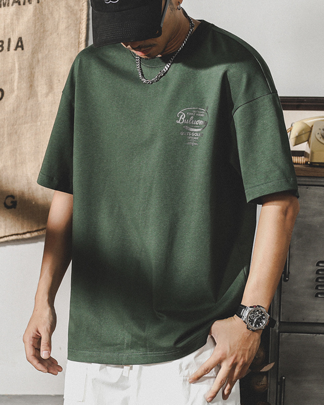 コーチェラ バックプリントヘビーコットンTシャツ1574