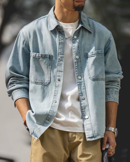 ハーバー スナップボタンボックスワークシャツ 2477