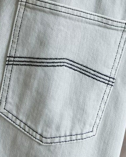 ソルドートナ ルーズストレートステッチワークパンツ 2503