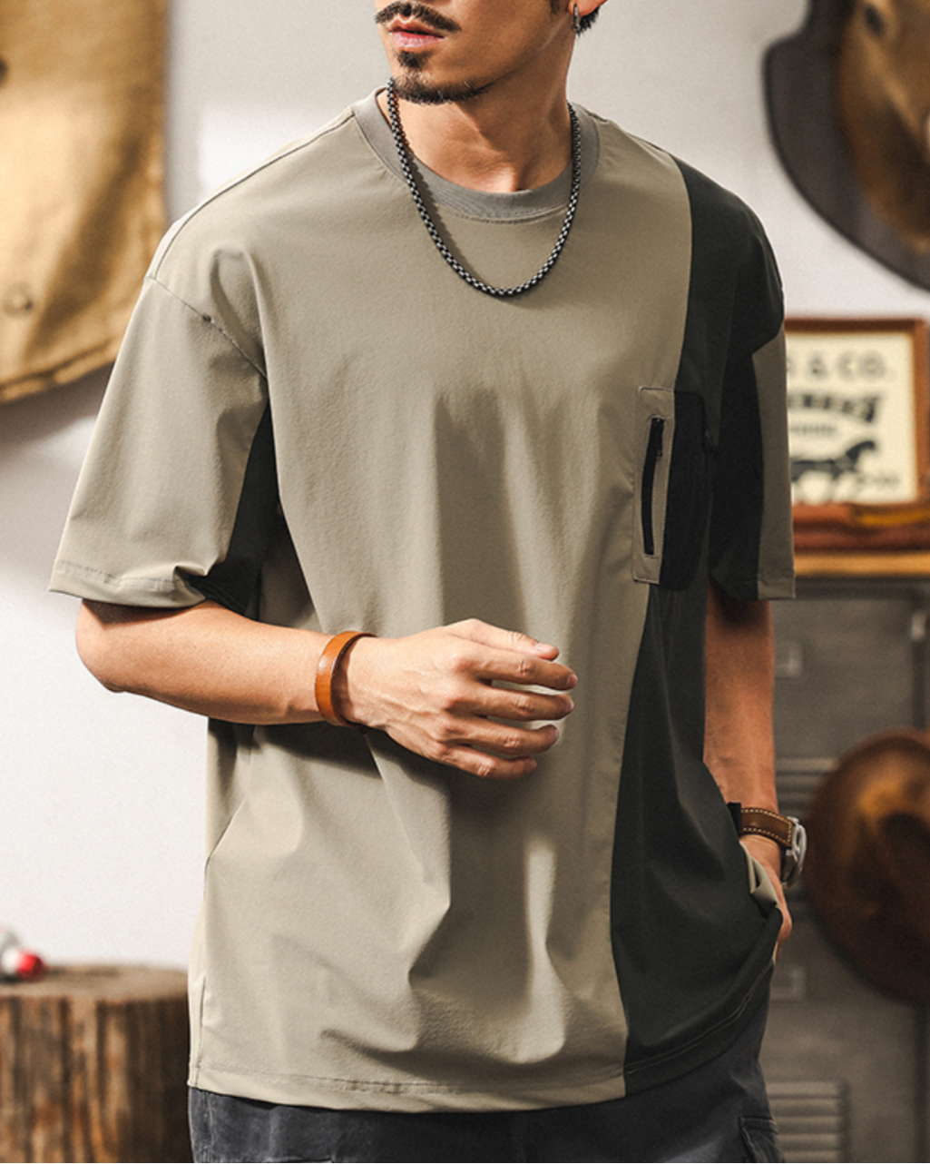 ベントンビル コントラストカラーTシャツ 1651