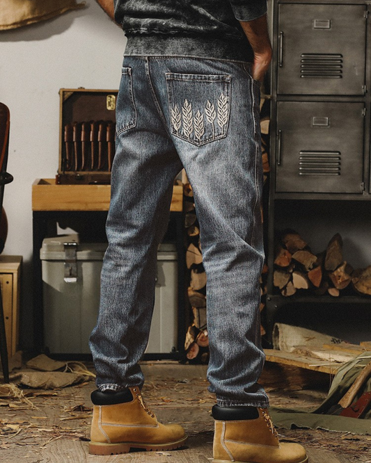 ベラビスタ モルト刺繍ジーンズ 1602