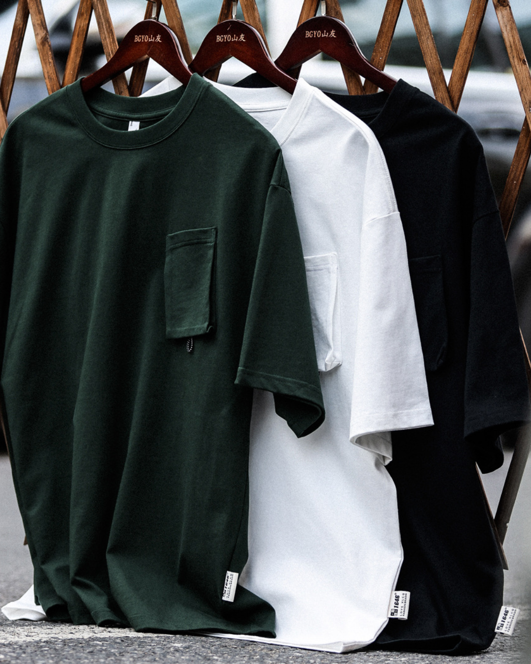 ドレイパー ポケット付きクルーネックTシャツ 1670