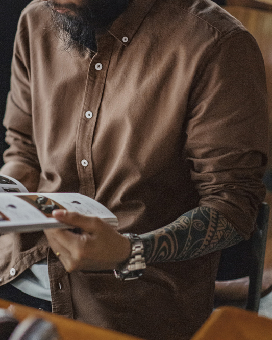 バッファロー アースカラーオックスフォードシャツ 2233