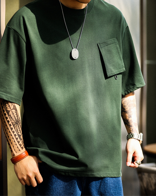 ドレイパー ポケット付きクルーネックTシャツ 1670