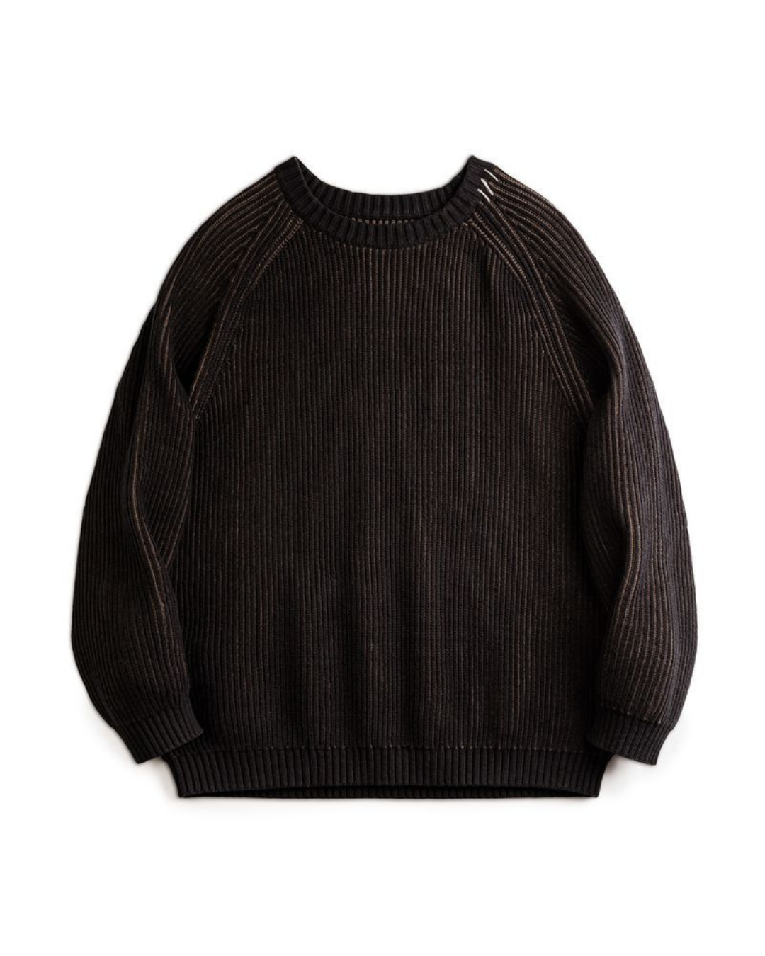 オーレリア ステッチツートンカラーリブニットプルオーバー 2192