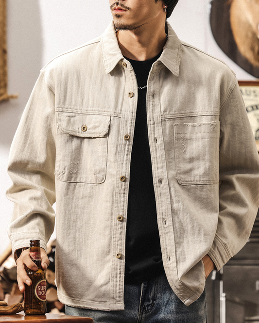 エリカ ダメージデニムシャツ 2108