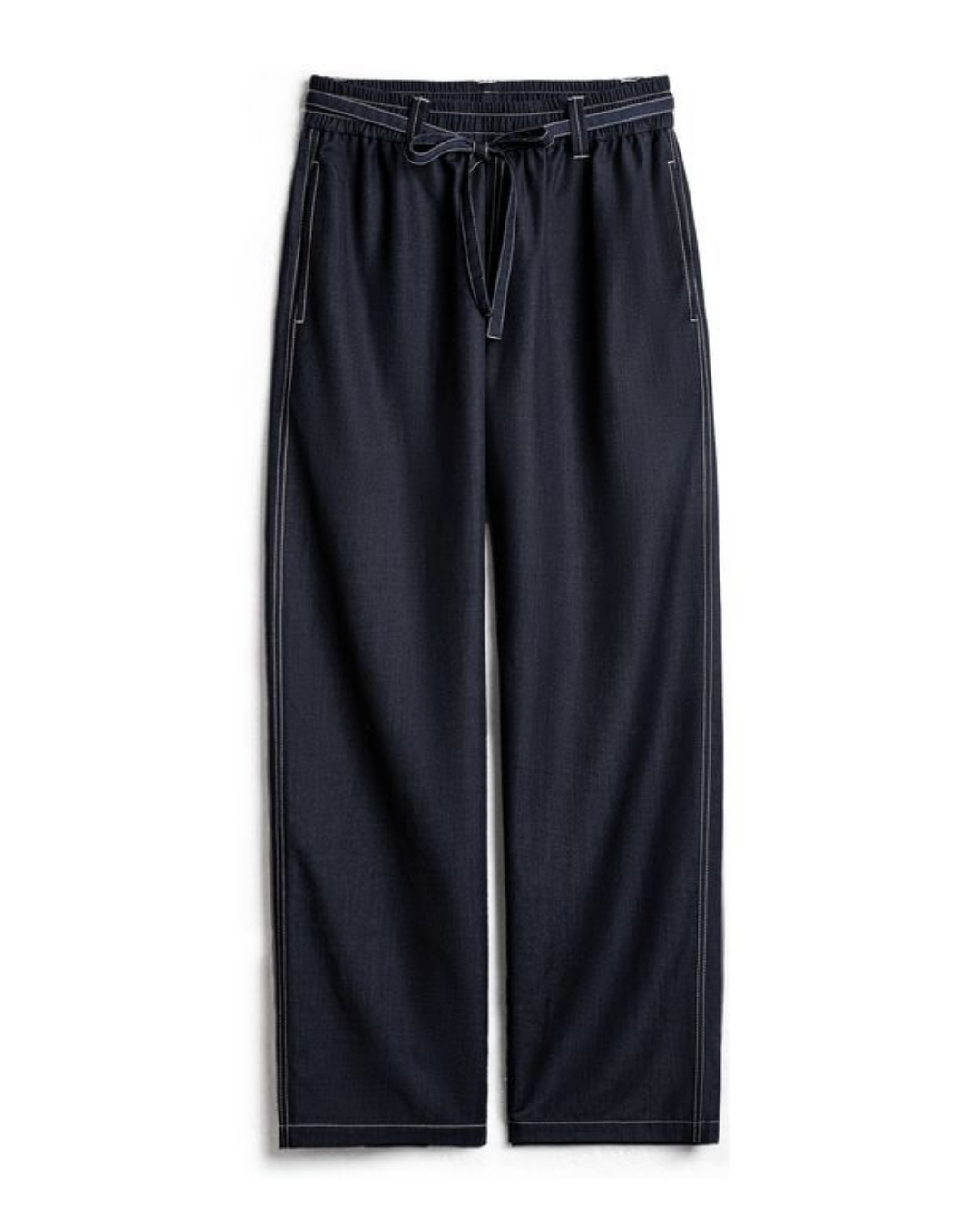 フーマ ホワイトステッチドロストデニムイージーパンツ 2279