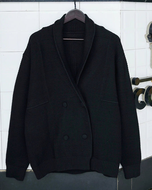 ギャラップ ショールカラーヘビーリブカーディガン 2324