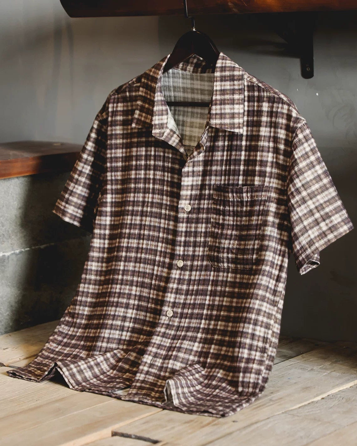 イリリア クラシックチェックハーフスリーブシャツ 2583