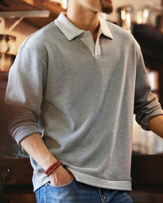 スパークス サーマルニットポロカラーシャツ 2320