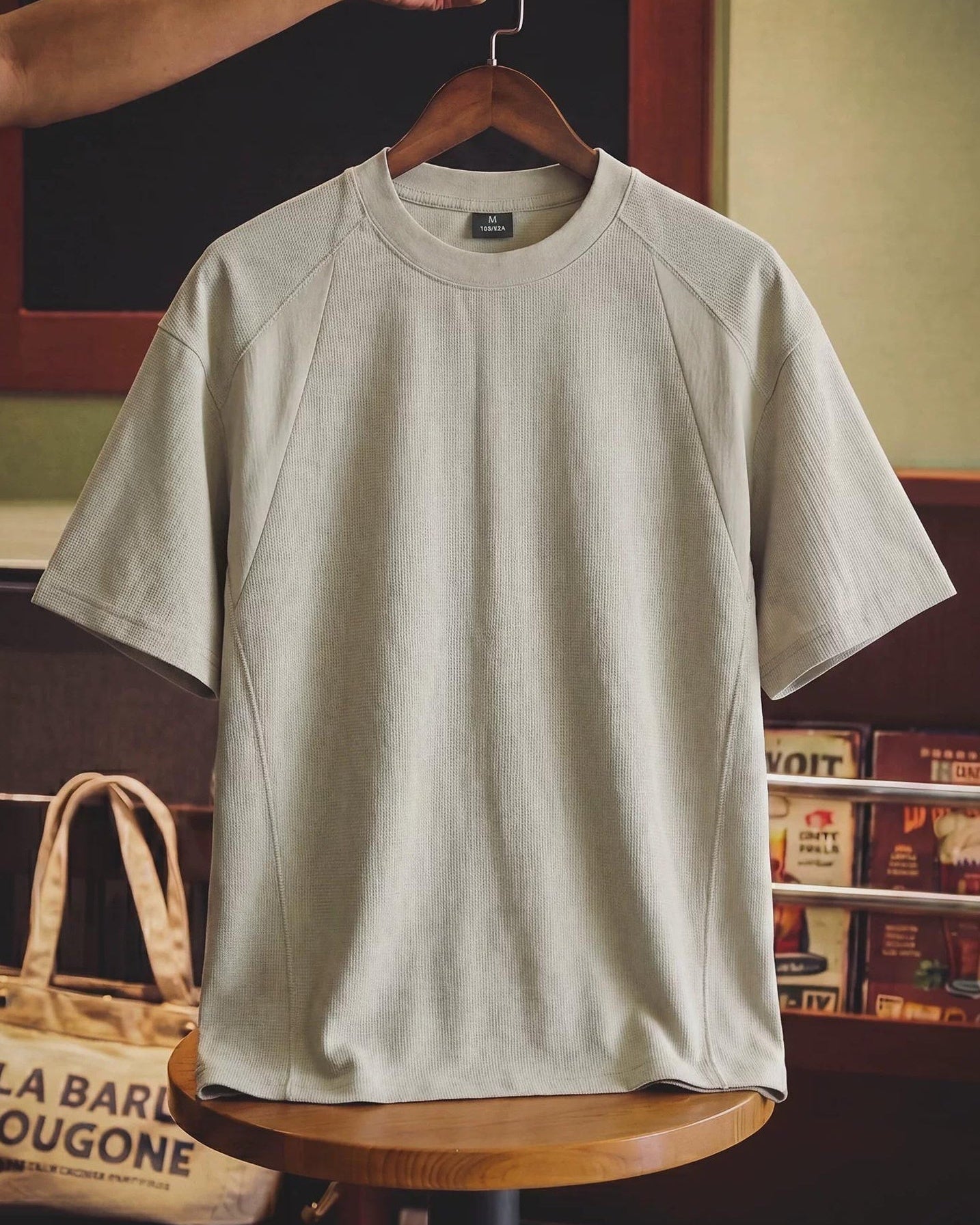 ロンセバート ラグランスリーブテクスチャーTシャツ 2764