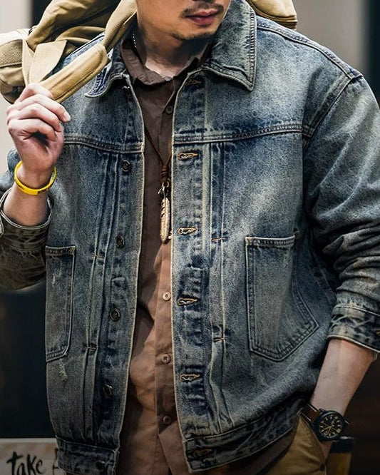 アナポリス ヴィンテージウォッシュドデニムジャケット 2361