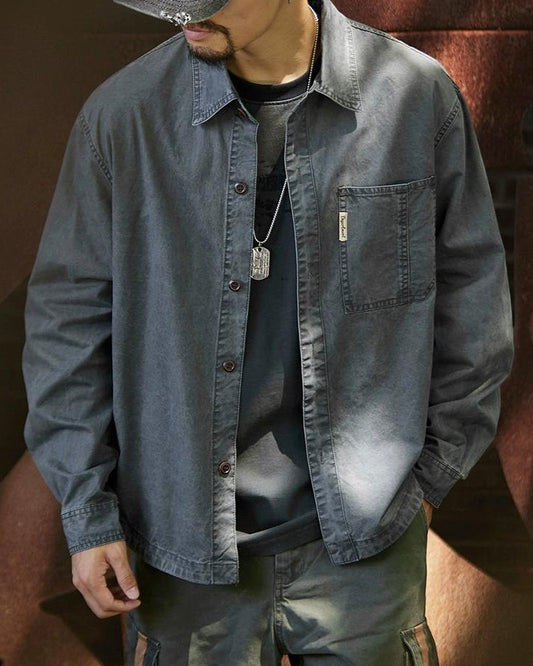 ラウンドロック ウォッシュド CPOシャツジャケット 2326